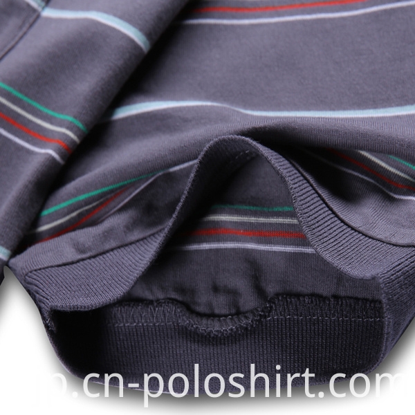 Custom Design Men's Basic Striped Polo Shirts